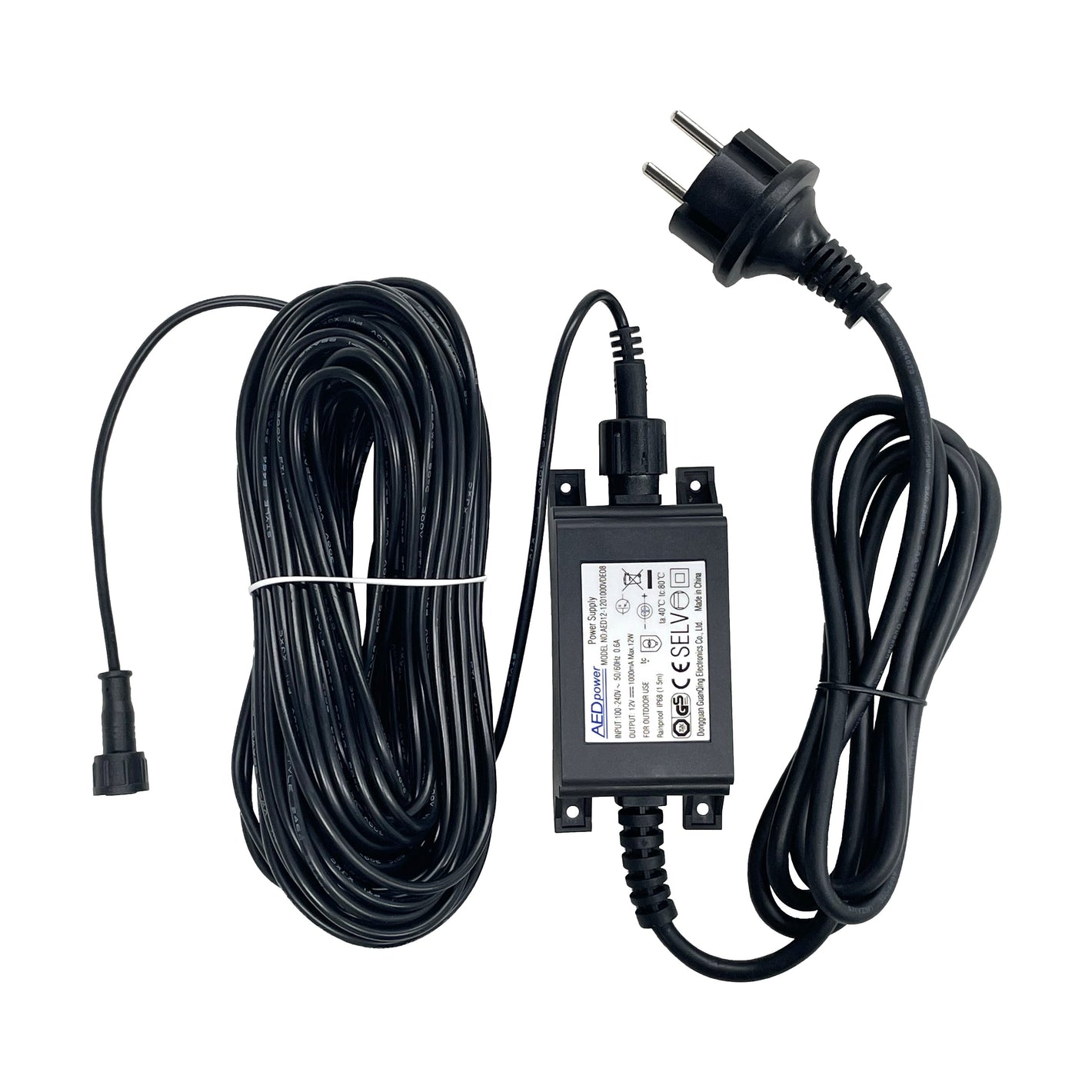 Extension Cord and DC 12V/1A Power Adpter for WS80/WS90